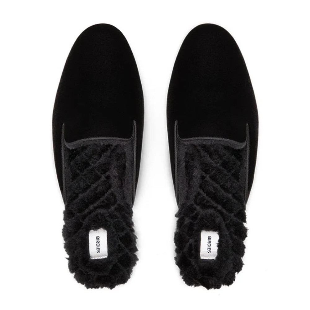 Birdies The Phoebe Black Velvet Mule